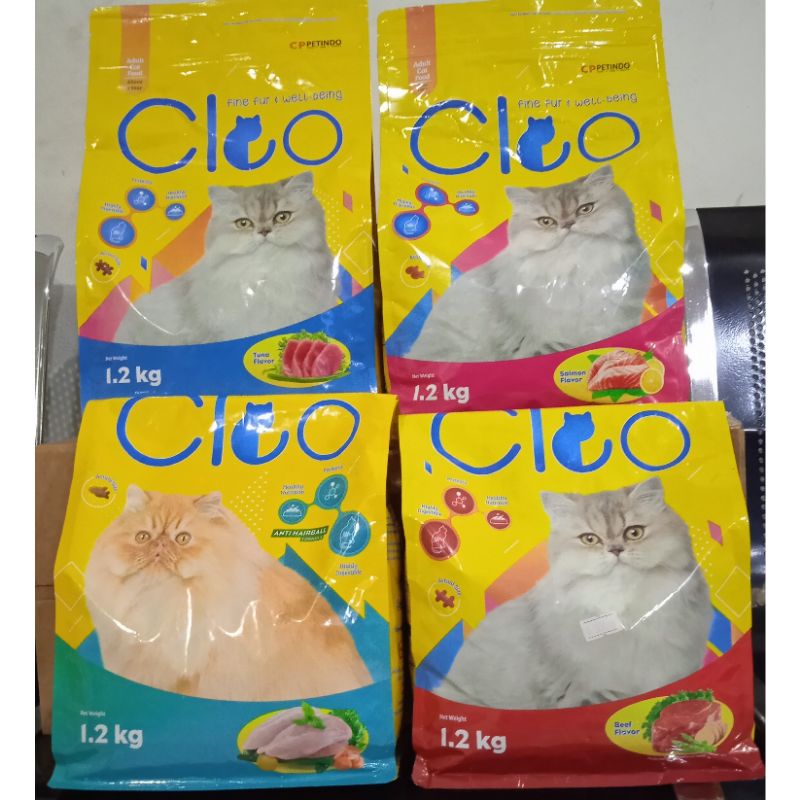 cleo cat 1,2kg makanan kucing cleo