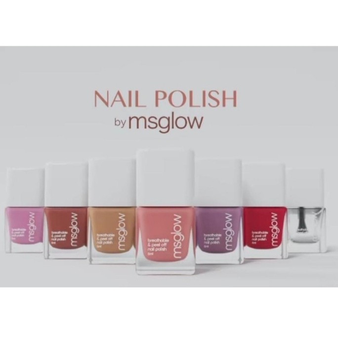 NAIL POLISH / KUTEK  /HALAL BISA DIBUAT SHOLAT MS GLOW ORIGINAL