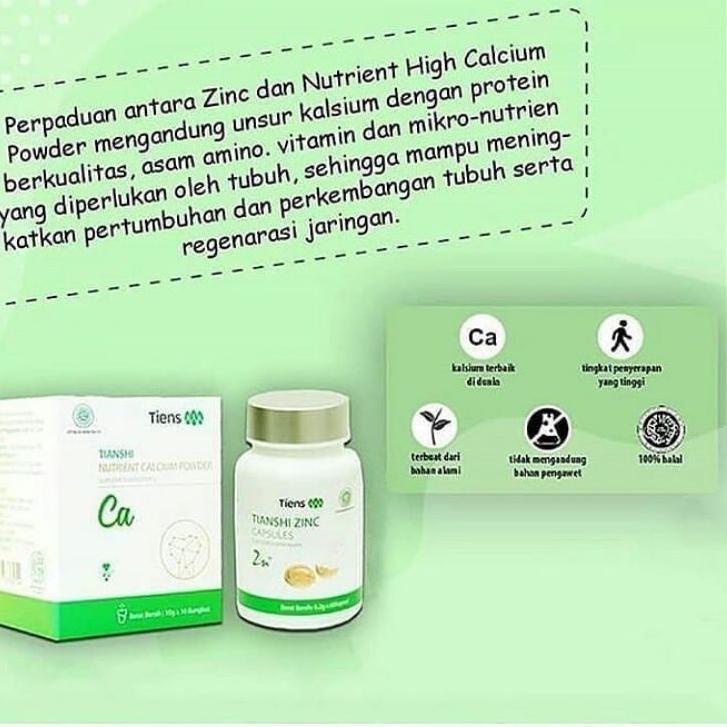 ⚡️Original⚡️ [TERLARIS] peninggi badan terbaik dunia original paket peninggi badan tiens, kalsium Nh