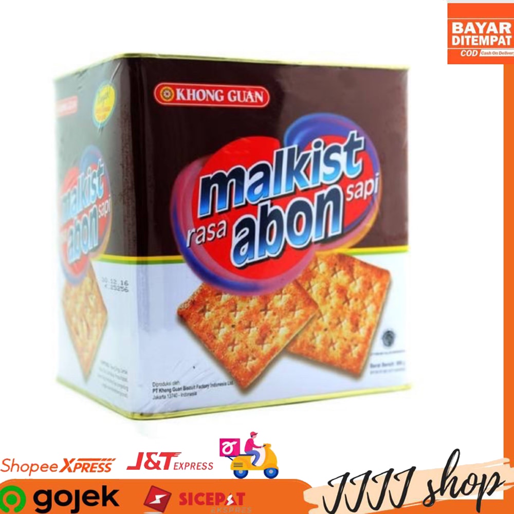 

Khong Guan Malkist Biskuit Cracker Rasa Abon Sapi Kemasan Kaleng 900gr