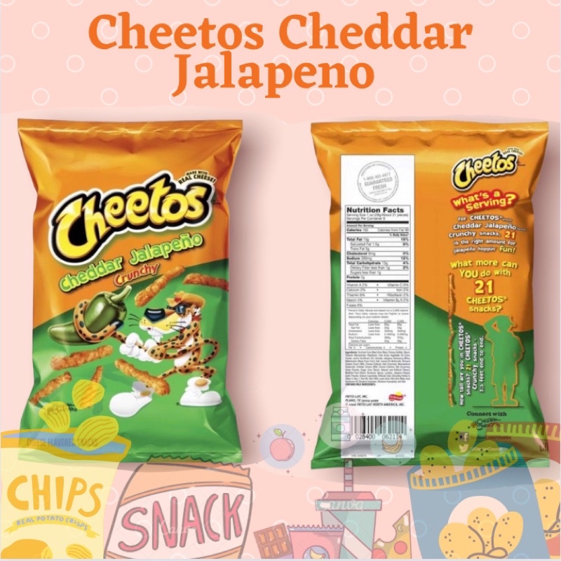 

CHEETOS CHEDDAR JALAPENO CRUNCHY 226.8gr HALAL