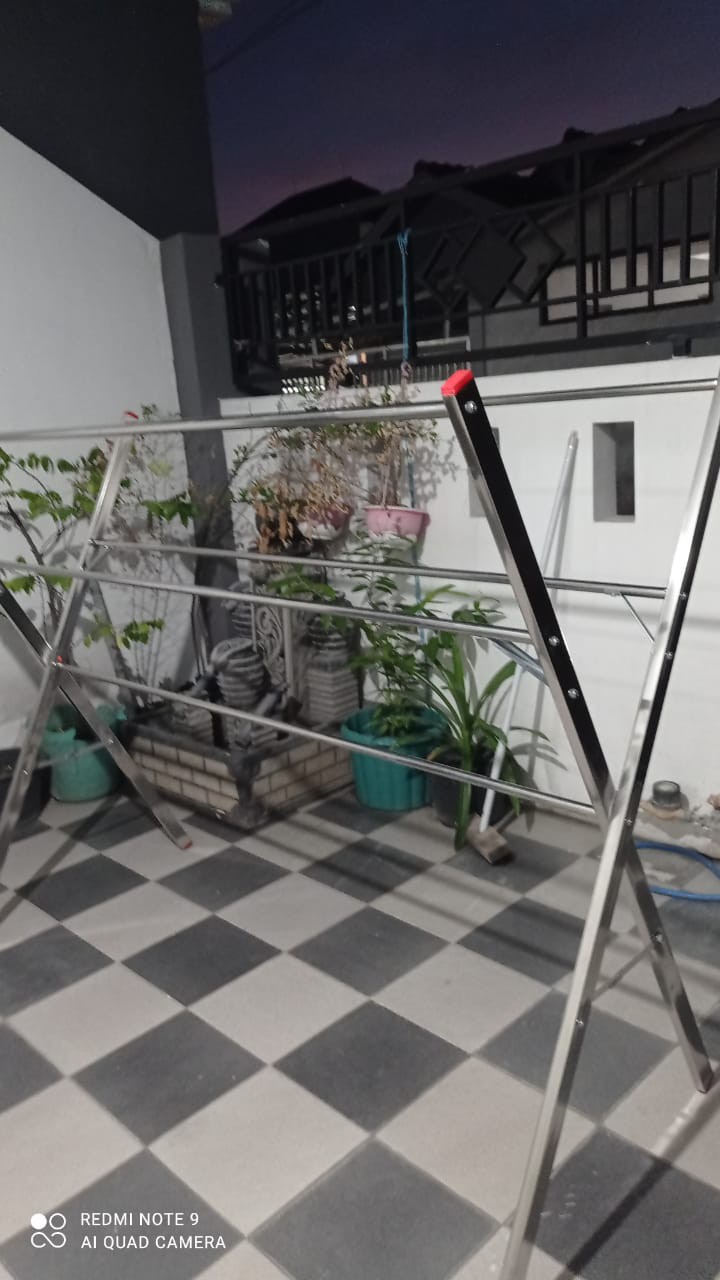 Jemuran Baju Stainless Jemuran Pakaian Stainless Simpel Dan Kokoh Kuat Serta Anti Karat Dijamin