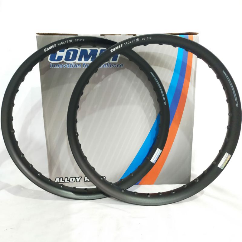 Velg Set 2pcs140-140 Ring 17 U Shape Comet hitam