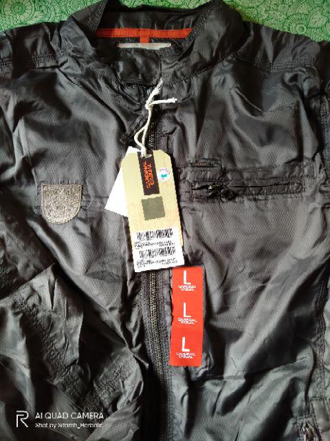 Cardinal Casual Jaket Zipper Parasut (Grey) | Shopee Indonesia