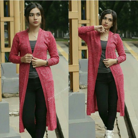 Bess - Long Cardi Mozaic Lengan Panjang / Cardigan Panjang Mozaic ( Lengan Panjang )