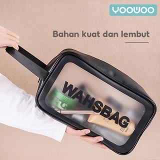 Bersih Merah Scrub Tas Kosmetik Tas Cuci Tas Travel Portabel Tas Cuci Kulit Tas Penyimpanan Kosmetik Tahan Air