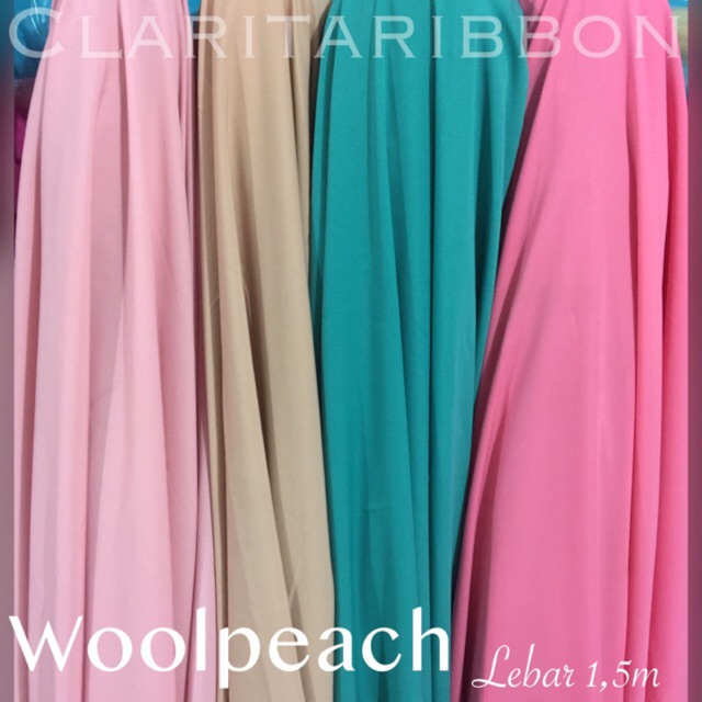 Kain Woolpeach wolfis wolvis wolpis lebar1,5