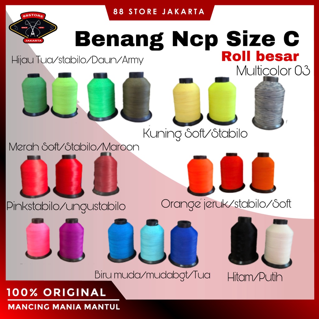 88storejakarta Benang NCP Size C Roll Besar