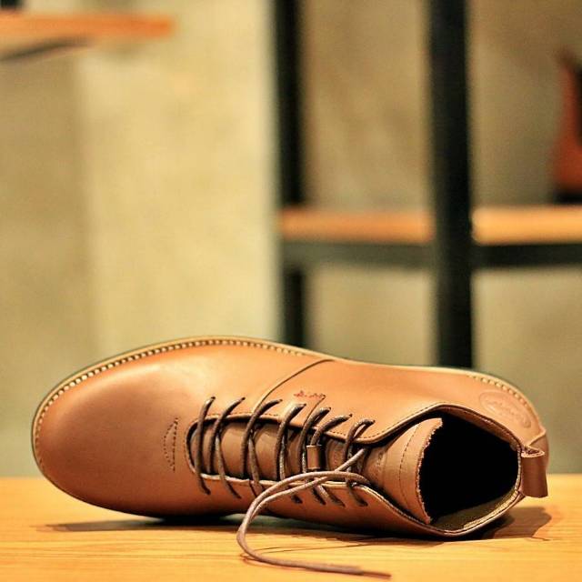 HOUBIS BROWN SERIES - BRADLEY'SFOOTWEARORIGINAL - Sepatu Boots Klasik Pria Vintage Full Up Leather