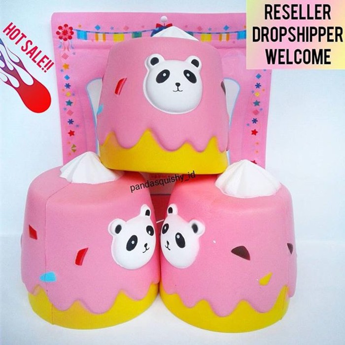 Termurah Squishy Jumbo Cake Panda Cream - Kue Ulang Tahun