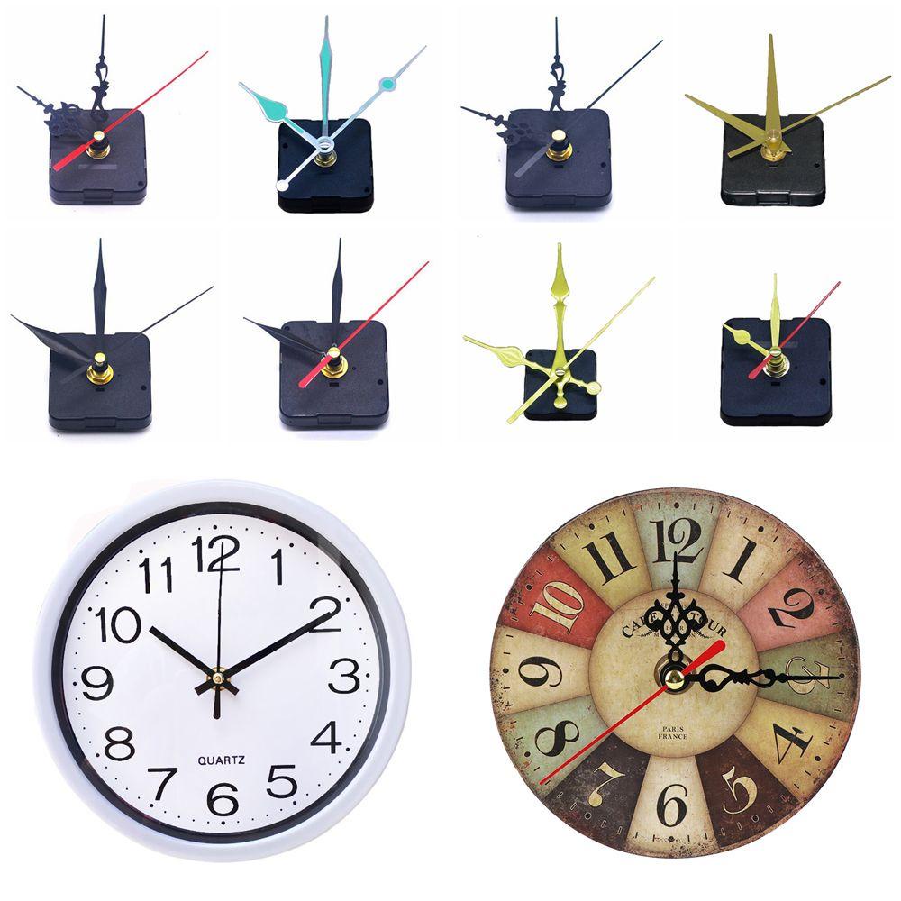 Solighter 1set Suku Cadang Jam Quartz DIY Dekorasi Rumah Alat Pengganti Mekanisme Gerakan