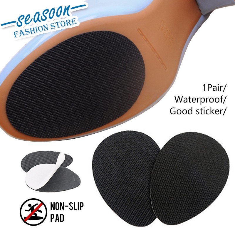 1 Pasang Stiker Pad Penyangga Sol Sepatu Hak Tinggi Tidak Licin Nyaman Anti Slip