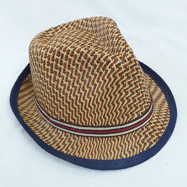 Topi Fedora Panama Anyam/Topi Floppy Pantai Hat Anak/Topi Summer