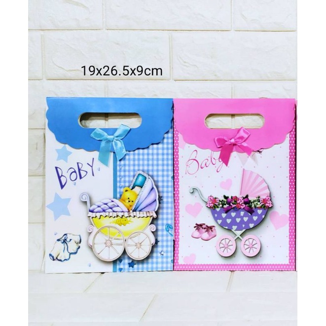 

Paper Bag 19cm Baby Boy|Paper Bag Girl|Goody Bag Baby|Tas Kado Baby|Tas SouvenirPaper Bag Lahiran