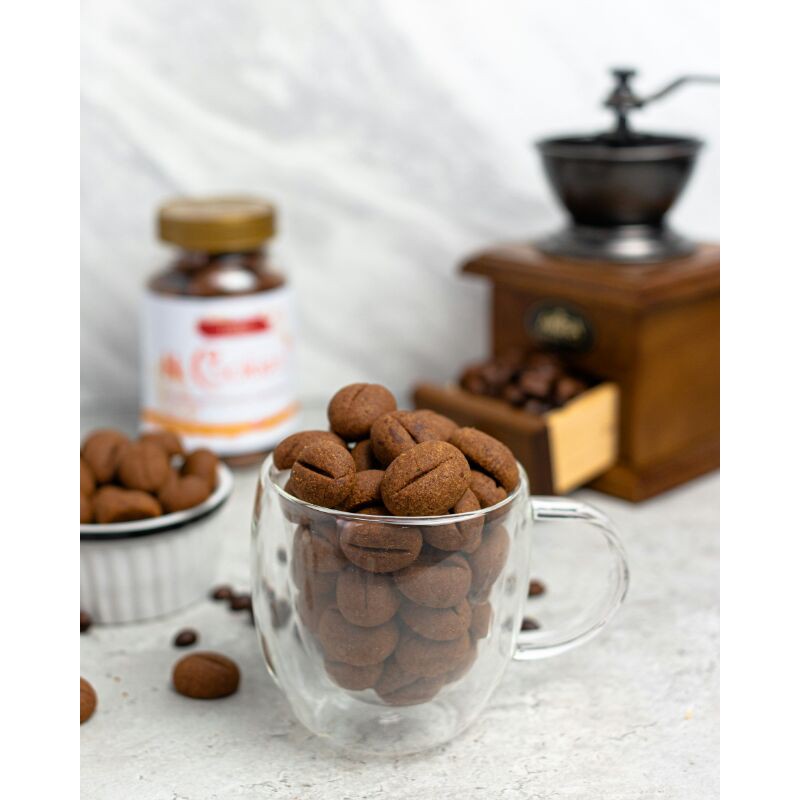 

coffee cookies (kue kering aroma kopi) kemasan travel pack 200gr