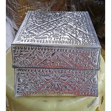 Wadah Bokoran box 1 set tutup bahan plat ukir