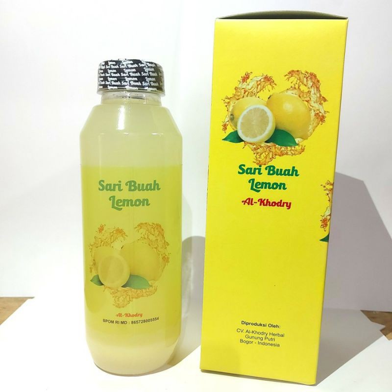 Sari Buah Lemon Al Khodry Jus Diet Sehat Dan Langsing Murni Asli Original 500 ml