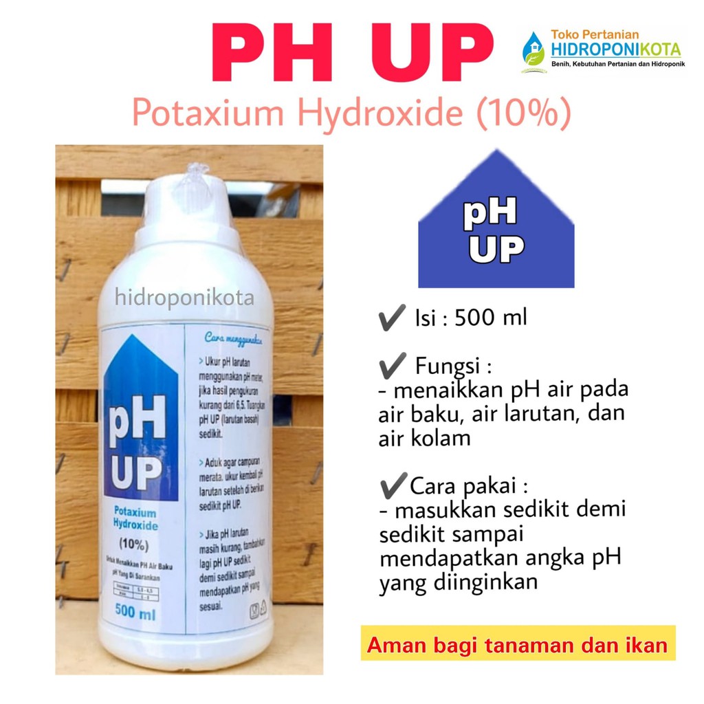 ph up 500 ml - cairan penaik ph - ph up kolam - ph up hidroponik