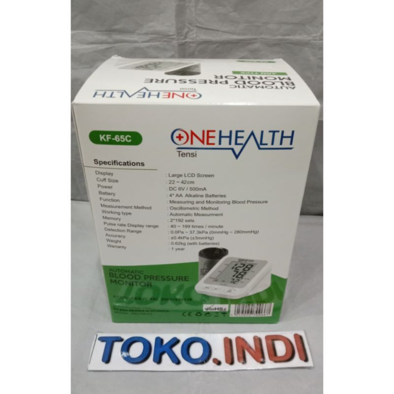 Onehealth Digital Blood Pressure Monitor KF-65C Tensimeter Digital