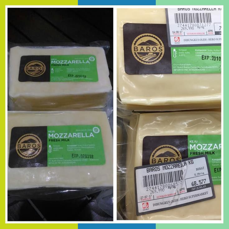 

Keju Mozzarella Baros Halal Mui