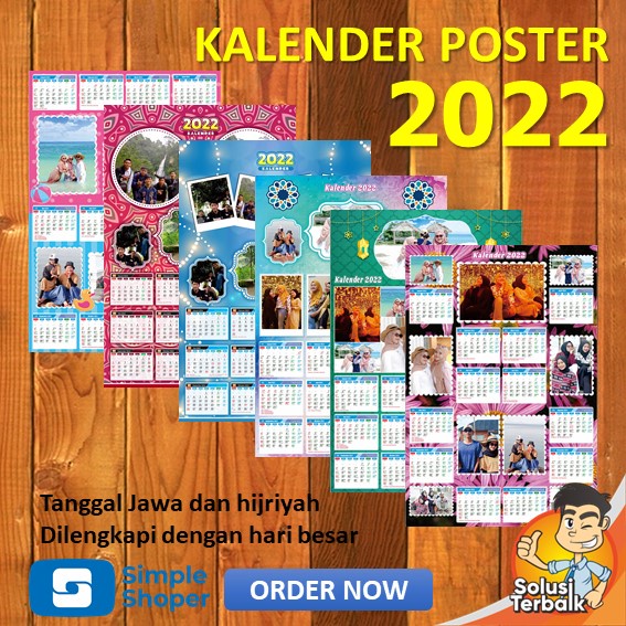 

Kalender Poster Tahunan 1 Lembar Murah Tema Keluarga