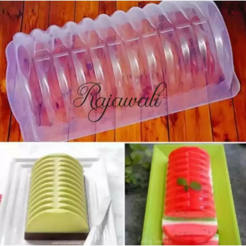 CETAKAN AGAR JELLY PUDING BENTUK SEMANGKA PLASTIK