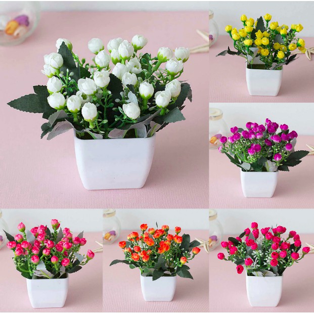 Jual ARTIFICIAL FLOWER Bunga Hias Dengan Pot Bunga Buatan Palsu ...