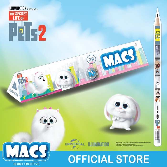 

Macs 2B pensil hitam segitiga-The secret life of pets triangle pencil Terlaris