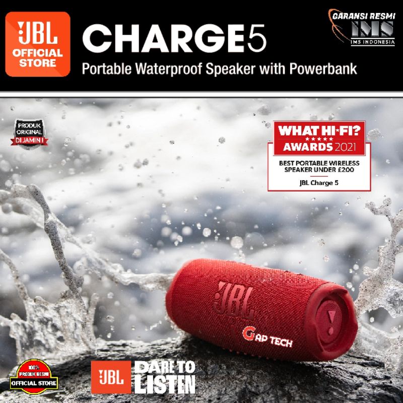 JBL Charge 5 / Charge5 Successor Charge 4 Portable Waterproof Bluetooth Speaker with Powerbank Origi