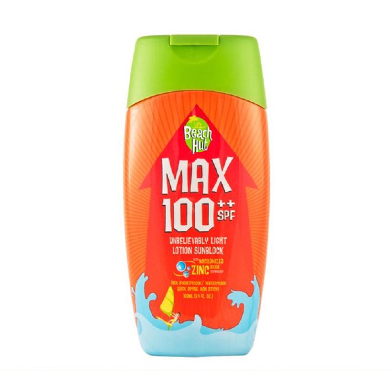 Sunblock Beach Hut Max SPF 100   / Unbelievably Light Lotion Sunblock