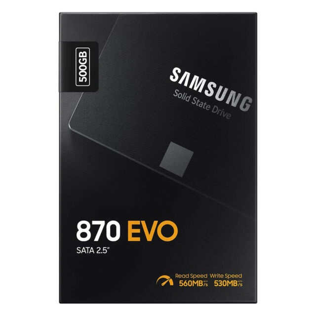 SAMSUNG SSD 870 EVO 500GB SATA III 2.5INCH SPEED 560MBPS ORIGINAL GARANSI RESMI