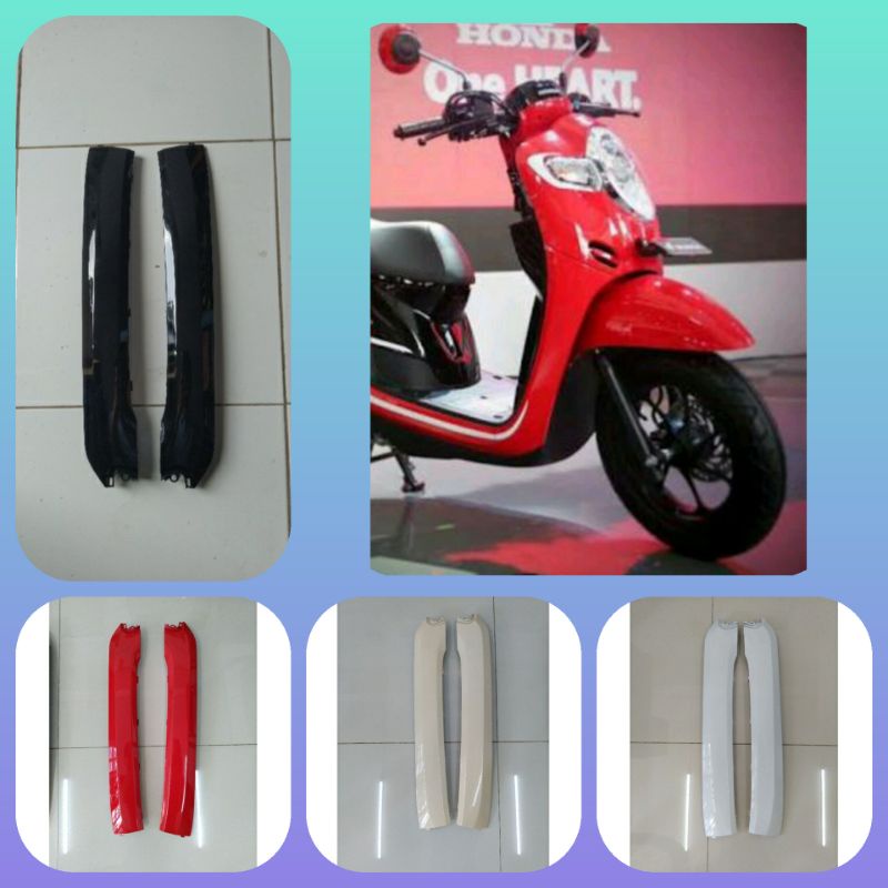 DEK SAMPING BAWAH PIJAKAN KAKI /COVER UNDER SIDE 1set  / COVER KOLONG SAMPING HONDA SCOOPY FI 2017 2018 2019 2020/ FOOTREST BAWAH B R+L