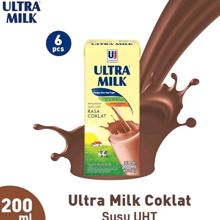 

ultra milk coklat 250ml 6x
