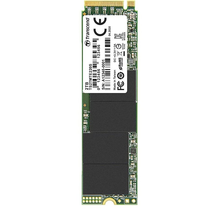 M.2 NVMe Transcend MTE220S 256 / 512GB / 1TB / 2TB SSD M.2 PCIe Gen 3x4 NVMe