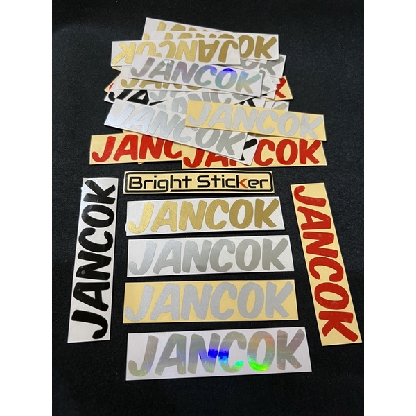 STICKER JANCOK STIKER JANCOK CUTTING