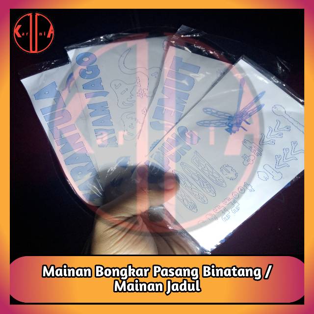 (4 Pcs) Mainan Bongkar Pasang Jadul / Mainan Rakit DIY / Mainan Jadul