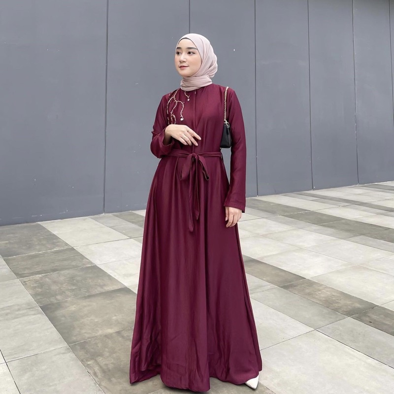 DYN -  Signature Agnolia Dress - Gamis Wanita Simple - Busana Muslim