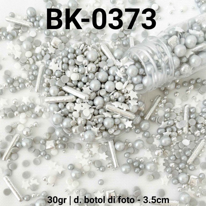 

BK-0373 SPRINKLES SPRINKLE SPRINGKEL 30GR PERAK ABU SILVER BINTANG OBRAL DISKON