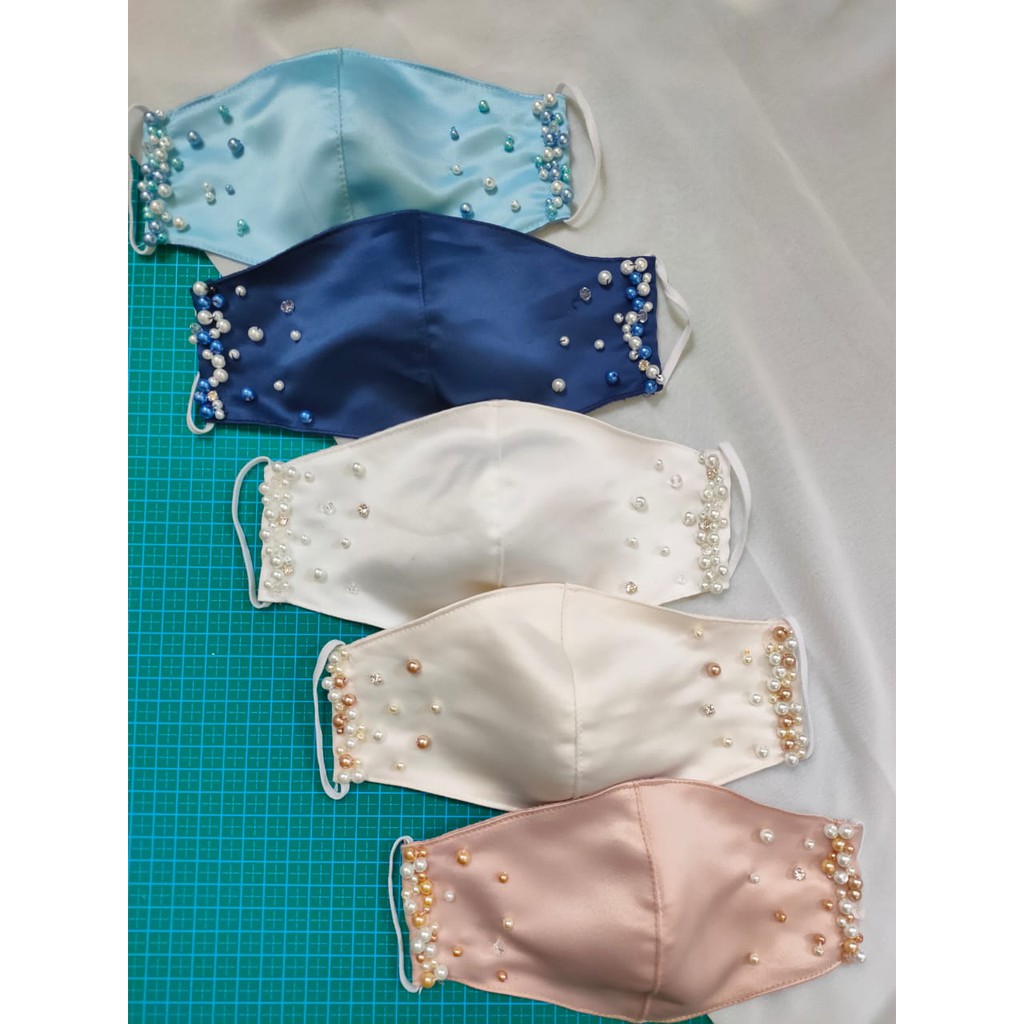masker / Pitta Mask / Masker Kain Payet / Tali Normal / Earloop / Masker kain brokat lace 2ply