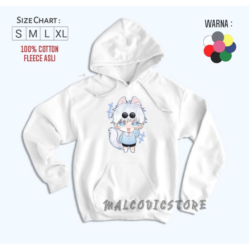 Sweater Hoodie Anak Anime Jujutsu Kaisen/Hoodie Anak Gojo Satoru Unisex/Hoodie Jumper Anak Gojo Sato