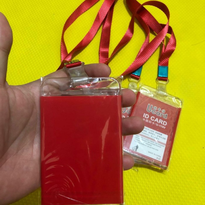 

Trendi Name Tag Holder Acrylic Premium - Merah Hemat