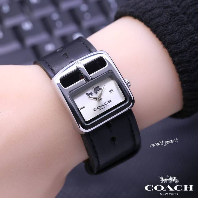 Best Seller  Jam Tangan Wanita Coach 0919L Tali Kulit Model Gesper