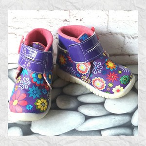 Prewalker Purple Flower / Baby Shoes / Sepatu Anak