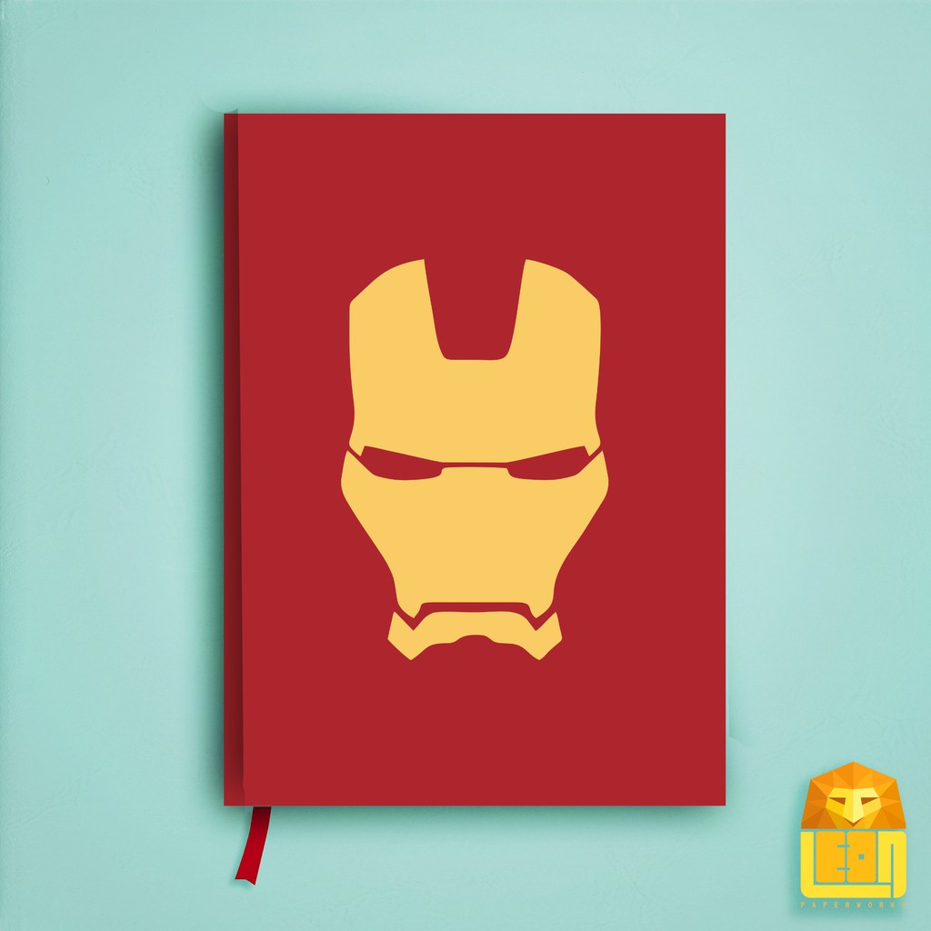 Notebook Agenda dan Polos Iron Man Merah