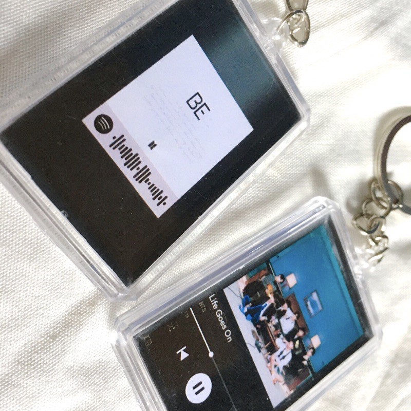 [kstuffind] BTS LIFE GOES ON GANTUNGAN KUNCI ACRYLIC BTS KEYRING BTS BE SPOTIFY GANCI BTS MURAH LAGU