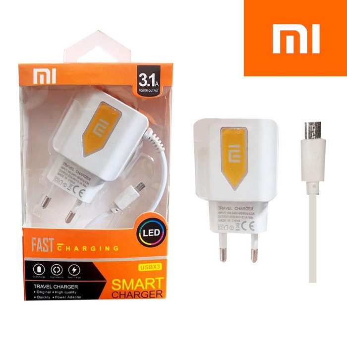 Trend-CHARGER 3 USB BRANDED SMART CHARGER 3.1A SAMSUNG / OPPO / XIAOMI/ VIVO