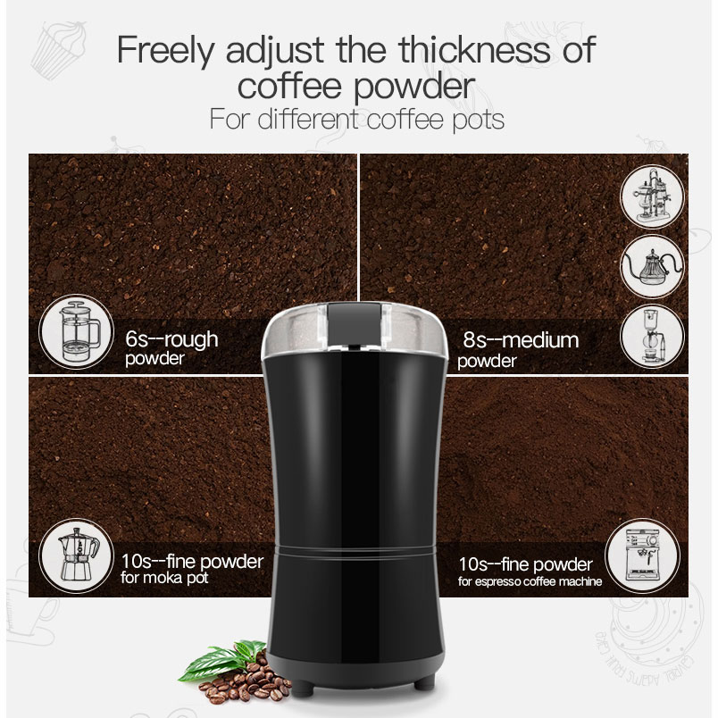 Penggiling Biji Kopi Elektrik Coffee Bean Grinder 400W - SJ711