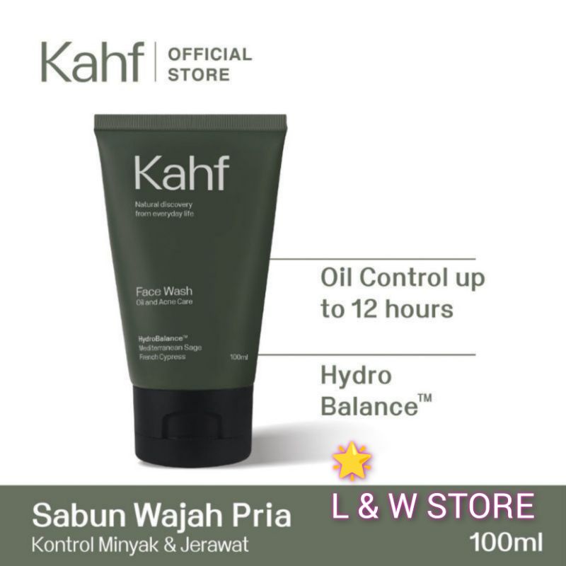 Kahf Face Wash Oil and Acne Care 100ml/Sabun Wajah