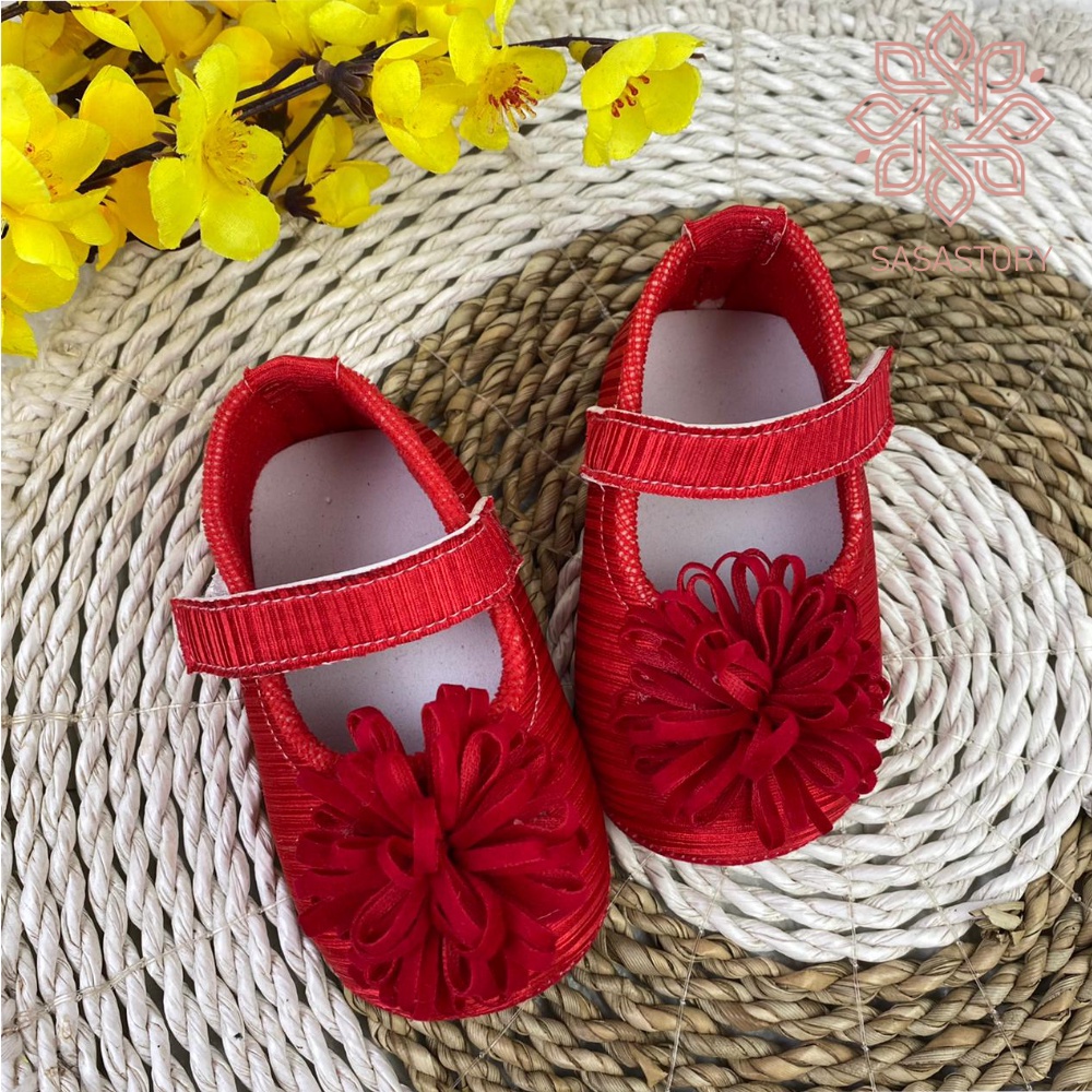 SEPATU ANAK BABY BAYI PEREMPUAN BUNGA MEKAR ALBANY 0-12 BULAN LP03