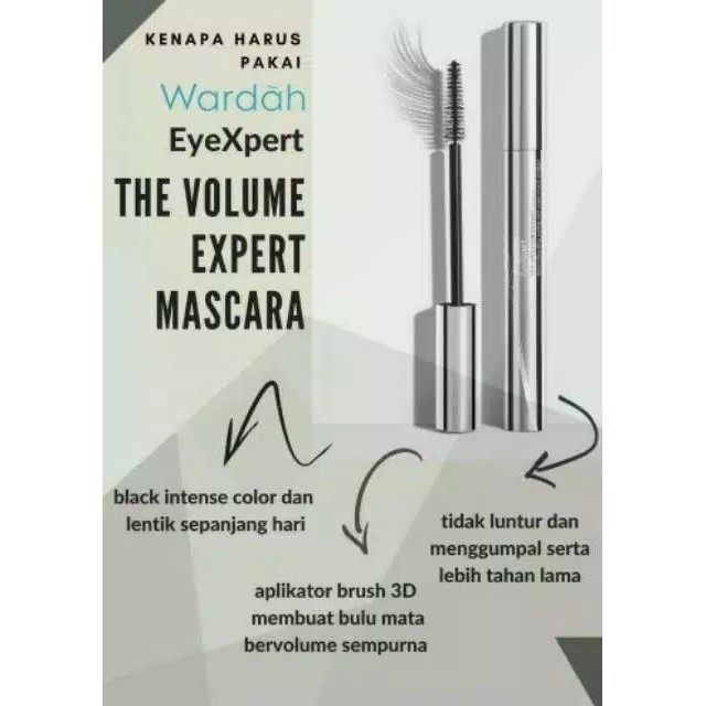 ❣️Rakkistore99❣️Wardah Eyexpert Volume Expert Mascara 7g (100% Original)